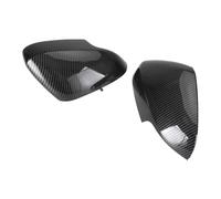 JinXF FENGJX Wing Mirror Cover Caps Cover for Volvo S40 C30 S80 V50 V70 1 Pair Glossy Black Door Mirror Cover Left Right Side Mirror Caps Replacement,Carbon Look