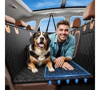 JINXIA 600D Heavy Duty Dog Car Seat Cover for Back Seat,2025 Upgraded Hard Honeycomb Bottom Back Seat Extender for Dogs- Holds 600lbs,Waterproof Scratch Proof Nonslip Dog Hammock for Car, SUV, Truck