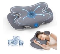 JINXIA Standard Size Ergonomic Memory Foam Pillow-Orthopedic Neck Support Pillow with Breathable, Removable Pillowcase for Optimal Support&Pain Relief,Cervical Pillows for Side, Back,Stomach Sleepers
