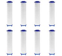 JINXIAN 8Pcs Shower Head Filter Universal PP Cotton Filter Shower Filters Core 8 x 2.5 cm Shower Head Replacement Filter Water Filter Element for Hard Water UK Absorb Dirt Hard Water Propeller Driven