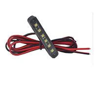 JinXiu 1xWaterproof Led Plate light with 6 White LED Universal Rear Motorcycle Licence Plate Number Tag Light