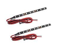 JinXiu Universal Motorbike LED Indicators, 2pc Exterior Orange LED Strip for Motorcycle Bike Amber Turn Signal Indicator Blinker Light