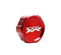 JINXIY CNC Billet Aluminum Motorcycle Rear Brake Fluid Reservoir Cap;Compatible With S1000R S1000XR S1000RR 2017-2025(Red-S1000XR)