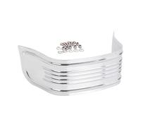 JINXIY Motorcycle Touring Road King Electra Street Glide 1980-2013 Compatible Front Fender Skirt Trim Cover(Silver)