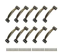 JINXM 10 x Rustic Zinc Alloy Door Knob Handles for Kitchen Barn Doors Garden Shed (120mm)
