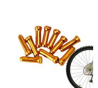 Jinyilwn Bicycle Cable End Cap, Bike Cable End Tip Cap, Cable End Crimp, Brake Cable Cover End Tip, Aluminum Alloy Bike Cable Guide Replacement, Brake Tip, 10 Pcs