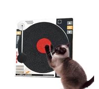 Jinyilwn Cat Scratching Board for Indoor Cats | Cat Claw Sharpening Pad Indoor Retro Record Cat Scratching Board | Cardboard Cat Scratcher with Spring Swing Ball, Dog Peg Scratching Board for Indoor