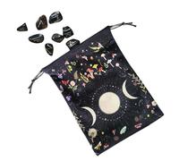 [Jinyilwn] Tarot Card Bag | 5.12"x7.09" Moon Phase Tree of Life Printed Tarot Card Holder - Portable Cotton Linen Drawstring Gift Bag Gift Bag Supplies, 92, 説明を参照してください