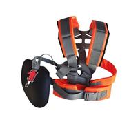 Jinyilwn Trimmer Strap - Backpack Lawn Mower Harness, Adjustable Padded Brush Cutter Support Belt Ideal for Gardening and Lawn Management Work