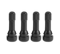 JINYINGHUA 4pcs dark TR438 Snap-in Rubber Tubeless Tire Car Wheel Tyre Valves With Dust Caps Car Accessories