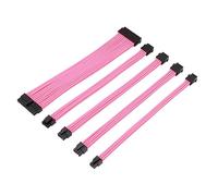 JINYINGHUA Module Power Adapter Extension Cable MB24P CPU8P GPU6+2P PCI-E6P 5-piece Set(Pink)