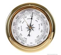 JINYISI Barometer,barometers for the home,weather barometer,Wall Mounted Barometer,145mm Barometer Weather Station Indoor Outdoor,Gold
