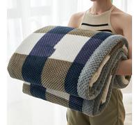 JINYOU Double-Layer Fluffy Fuzzy Fleece Throw Blanket, for All Seasons Soft, Cozy Durable for Bed, Couch Lounge, Perfect Home(C,230x250cm)