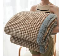 JINYOU Double-Layer Fluffy Fuzzy Fleece Throw Blanket, for All Seasons Soft, Cozy Durable for Bed, Couch Lounge, Perfect Home(E,180x200cm)