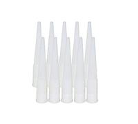 JinYu 50 Plastic Caulking Gun Extender Caulk Nozzle Tip Tool for Sausage Caulking Gun, Caulk Nozzles Applicator, Easy to Use, White