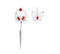 JinYu Butterfly Earrings Heaven's Official Blessing Anime Hua Cheng Xie Lian Earrings and 10 Stickers