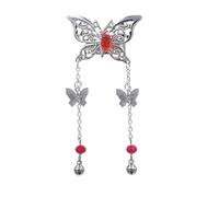 JinYu ButterflyTian Guan Ci Fu Hua Cheng Xie Lian Butterfly Hair Clip Hairpin Small Hair Decor Cosplay Prop Women Girl Gift and 10 Stickers