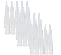 JinYu Plastic Caulking Gun Extender Caulk Nozzle Tip Tool for Sausage Caulking Gun, Caulk Nozzles Applicator, Easy to Use, White (30)