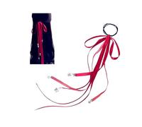 JinYu Red Hua Cheng Headband Cosplay Tian Guan Ci Fu Costume Fashion Antique Ribbon Hair Accessories and 10pcs Stickers