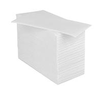 JINYUDOME 100 pcs Luxury White Paper Airlaid Quality Foled White Napkins Disposable Linen Feel Paper Napkins for Wedding Parties Christmas 20 * 40 cm.