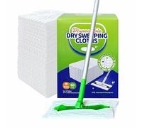 JINYUDOME Flash Dust Magnet, Dry Mop Refills Disposable Dusting Cloths ,Floor Cloth Refills Disposable Refills,60 Count Dust Mops