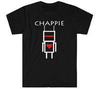 JINYUWAYE Chappie Movie Logo Die Antwoord Men's Black T-Shirt Black L