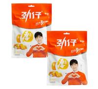 Jinzai Thick Dried Cooked Seasoned Beancurd Tofu Spicy Snacks 108g - Salt Baked (Pack of 2)