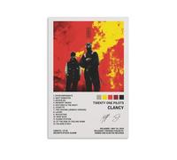 JINZE Twenty One Poster Pilots Clancy Album Cover Posters for Room Aesthetic Canvas Wall Art for Teens Room Decor 12x18inch(30x45cm), Unframe-style-1