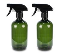 JinZeYou 2 Pcs 500ml Spray Bottles for Cleaning, Plastic Empty Hair Water Spray Bottles, Adjustable Refillable Plant Mister Sprayer Bottle Atomizer for Home Gardening Hair Plants (Green)