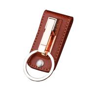 JINZHOUFZ gift set Keychain for Men, Belt Keychain Leather Belt Loop Key Holder Belt Key Chain Clips with, Brown, 2.36x1.29x0.27 inches
