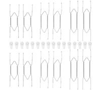 Jinzory 12 Pack Invisible Plate Hangers, 8 10 12 Inch Stainless Steel Wall Plate Hangers Holders with 16 Pack Wall Hooks, Compatible for 7.5 to 12.5 Inch Decorative Plates and Arts