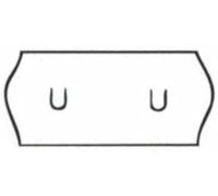 Jio 26x12mm White Wavy Edge Peelable Labels (18k) Genuine JIOLabels for Samark 26/Kendo 26 or Lnx Lite 2612 Price Gun