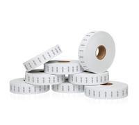 Jio Black Print on White USE by Labels for Monarch 1131 Price Gun - 8 Rolls, 20,000 Marking Labels