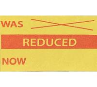 JIO CT7 26 x16 mm Price Gun Label- Printed 'Reduced was/Now' Stickers Tags, Compatible with Avery, sato, Puma, Lynx, motex & Many More Price Gun Refill for Retail Shop and Tagging | 1-Roll