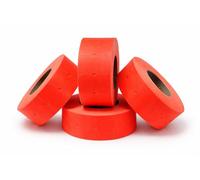 JIO Price Gun Labels CT1 21 x 12 mm - Fluorescent Red - 1 Roll