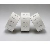 JIO Sato Samark 26 Price Gun Labels, Paper, Rectangular, Self-Adhesive, Glossy, White, Wavy, Multi Peelable, 1500 Count (30, Use By, CT7 26 x 16 mm)