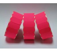JIO Sato Samark 26 Price Gun Labels, Paper, Rectangular, Self-Adhesive, Glossy, White, Wavy, Multi Peelable, 1500 Count (1, Fluorescent Pink, CT7 26 x 16 mm)