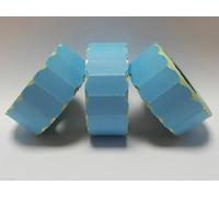 JIO Sato Samark 26 Price Gun Labels, Paper, Rectangular, Self-Adhesive, Glossy, White, Wavy, Multi Peelable, 1500 Count (5, Blue, CT7 26 x 16 mm)