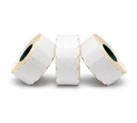 JIO White Price Gun Labels Compatible with Puma, Lynx, Avery, Motex, Open, Sky, Sato 15000 Count (10, White, CT4 26 x 12 mm)