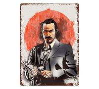 JIOBEATS Dutch van der Linde Red Game Dead Redemption 2 Red Redemption Dead Metal Tin Sign 8"" X 12"" Vintage Retro Man Cave Wall Decor Art