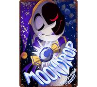 JIOBEATS Moondrop Promo Poster Security Breach Poster SLEEPY TIME CANDY Retro Metal Tin Vintage Sign 12 X 8 Inch Game Room Man Cave Wall Decor
