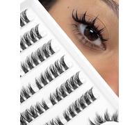 Jiocolor Manga Lash Clusters DIY Eyelash Extensions Fairy Eyelash Clusters C Curl Spiky Anime Lashes Wispy Individual Lashes 8-16mm