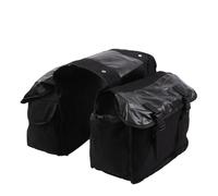 JIOEWS Motorcycle Side Hanging Bag Large Capacity Canva Equipment Bags Wear-Resistant Motor Luggage Pack(Black)