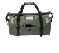 JIOEWS Motorcycle Tail Bags Helmet Durable Rear Moto Seat Bag Riding Luggage Rack Bag(Green-A)