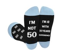 JIOMULIG 50th Birthday Gifts Men,Novelty Socks Gift for 50 Year Old Man Him Dad Uncle Brother Husband Funny Unusual Age 50 Presents 50th Birthday Decorations for Men Christmas Stocking Fillers