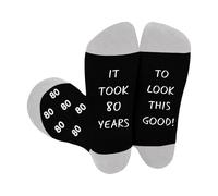 JIOMULIG 80th Birthday Gifts for Men Him,Novelty Socks Gift for 80 Year Old Man Dad Grandad Uncle Husband Brother Friend Age 80 Presents 80th Birthday Decorations Unusual,Christmas Stocking Fillers