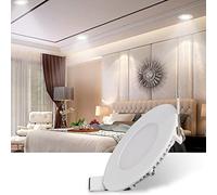 JIONET 12W 6 Inch LED Recessed Ceiling Lights, 720LM Ultra Slim Downlights, 6500K Cold Light Light White Spotlights for Kitchen Ceiling