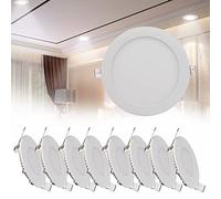 JIONET 12W 6 Inch LED Recessed Ceiling Lights, 720LM Ultra Slim Downlights, 6500K Cold Light Light White Spotlights for Kitchen Ceiling