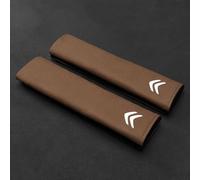 JIOPEDF 2 Pcs Car Seat Belt Pad Covers for Citroen C3 Cross Grand VTS C5 C1 C4 C6 C2, Seatbelt Protector Soft Comfort Seat Belt Shoulder Strap Covers Harness Pads,A