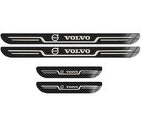 JIOPEDF 4Pcs Stainless Steel Car Threshold Protectors Fits for Volvo V40 Cross Country 2013-2016, Car Scuff Plate Door Kick Plates Welcome Pedal Car Accessories,A